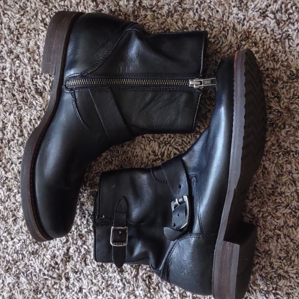 Frye short engineer bootie